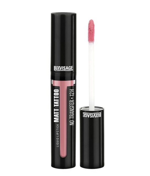 თხევადი ტუჩსაცხი LUXVISAGE MATT TATTOO NO TRANSFER 12H/Matte Long-Lasting Liquid Lipstick