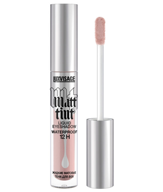 თხევადი მატი თვალის ჩრდილი LUXVISAGE Matt tint waterproof 12H