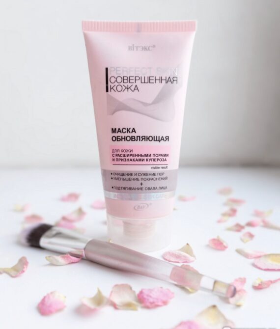განახლებადი ნიღაბი კანისთვის გაფართოებული ფორებით და კუპეროზის ნიშნებით/Renewing Face Mask for Skin with Enlarged Pores and Signs of Couperose