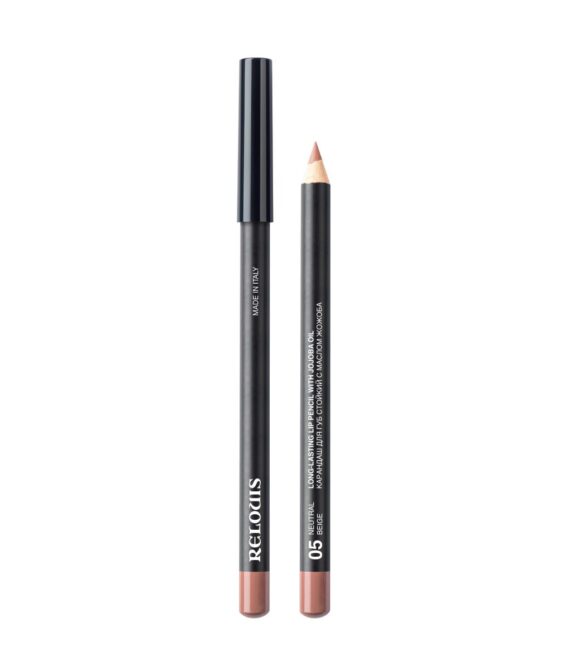 ტუჩის ფანქარი ჟოჟობას ზეთით RELOUIS/LONG-LASTING LIP PENCIL WITH JOJOBA OIL