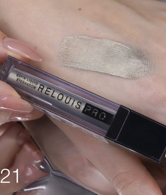 თვალის თხევადი ჩრდილი, აბრეშუმის ეფექტით RELOUIS PRO Satin Liquid Eyeshadow